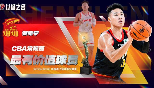 乐鱼体育app下载-毫无悬念！贺希宁加冕CBA常规赛MVP，场均狂砍20+5+4还要率队争冠